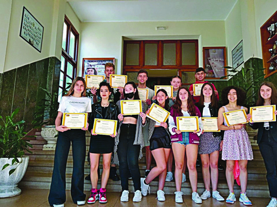 Alumnos de Josefinas participantes en el proyecto premiado.
