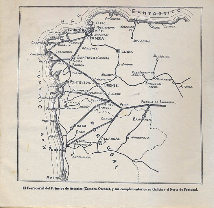Mapa del trazado del señor André.