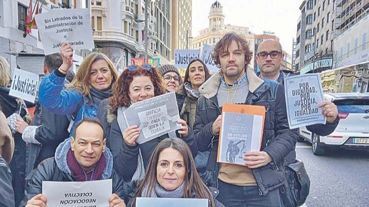 La manifestación de Madrid, en la que hubo representación ourensana. CEDIDA