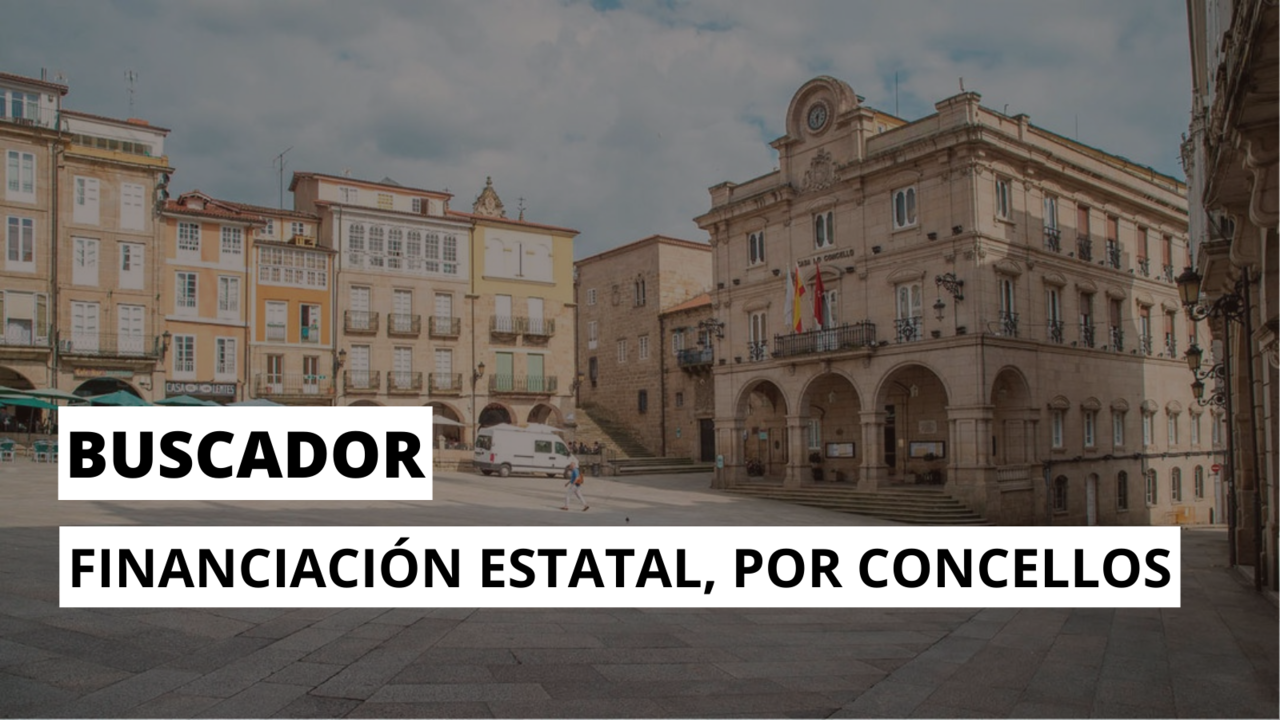 Financiación estatal en Ourense, por concellos