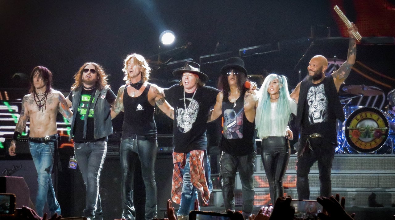 Formación actual de los Guns N' Roses.