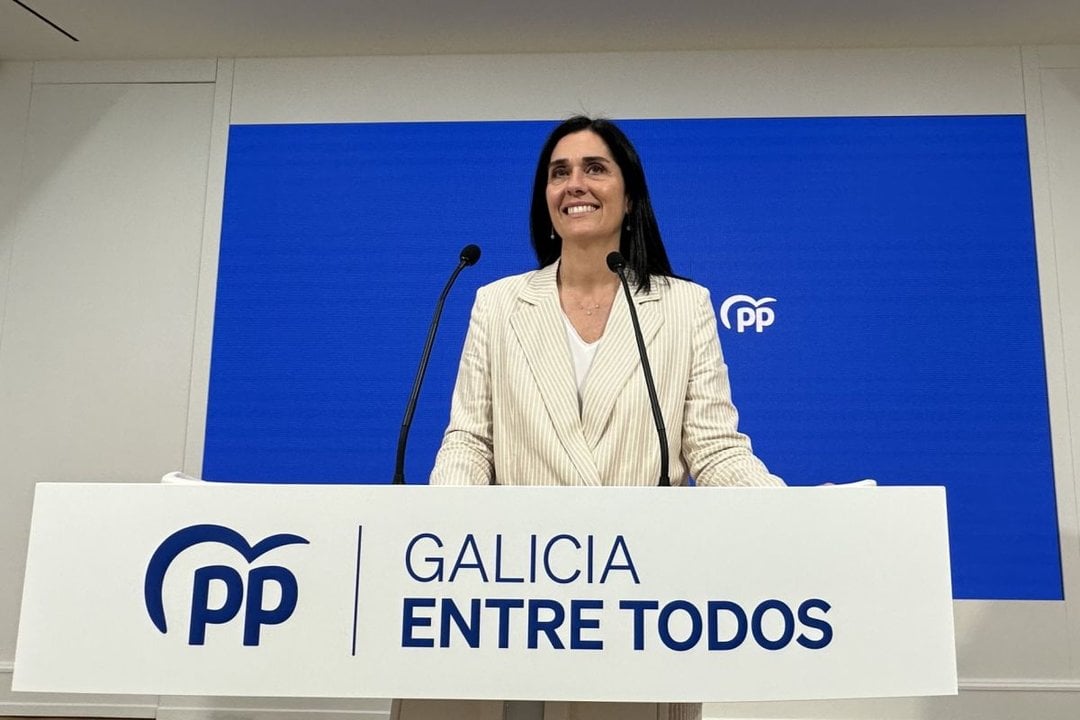 Paula Prado, en su comparecencia para hablar de Ourense.