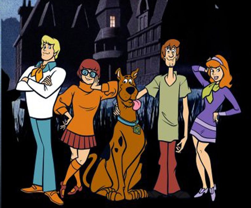 Scooby Doo y sus cuatro amigos.