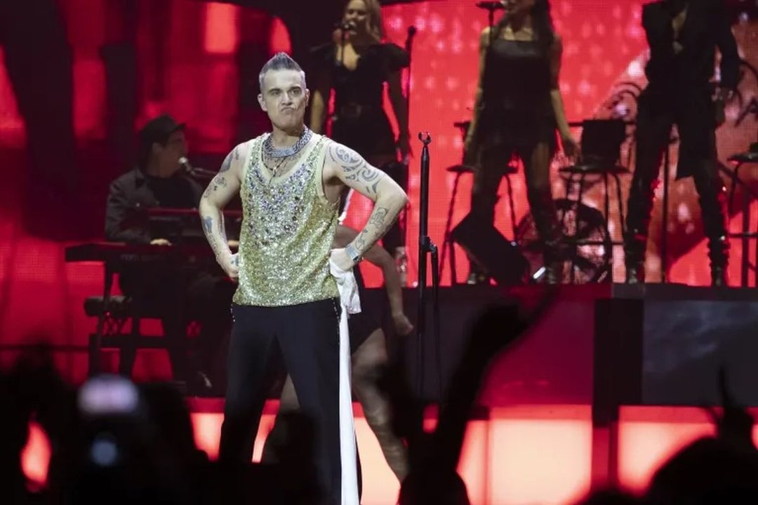 El cantante británico Robbie Williams durante su gira “XXV Tour 2023”.