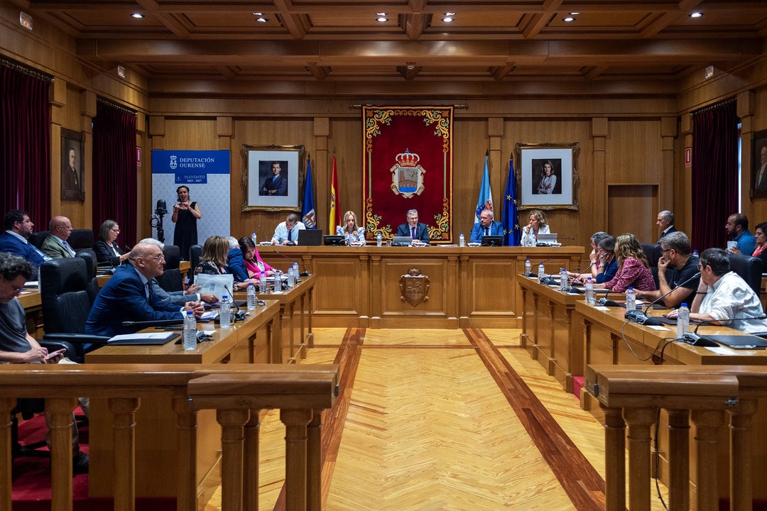 Sesión plenaria de la Diputación de Ourense. Foto: José Paz
