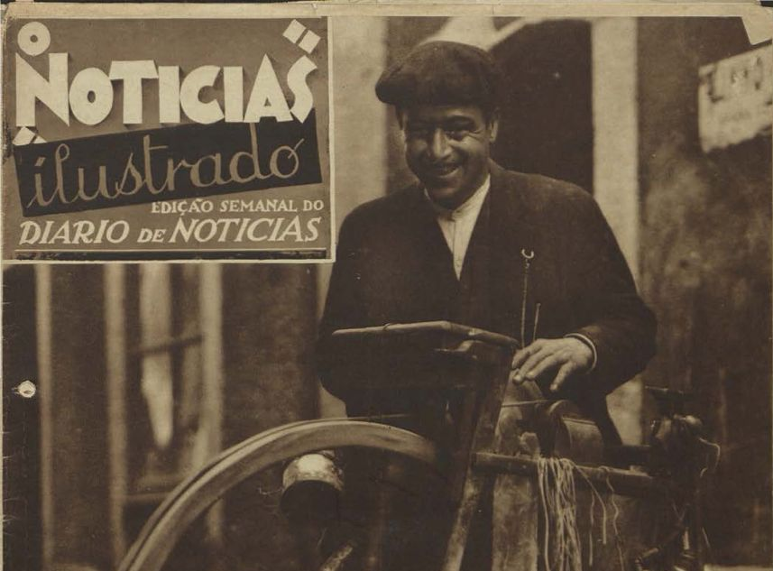 En marzo de 1929, o lisboeta Diario de Noticias levou á portada a un afiador.