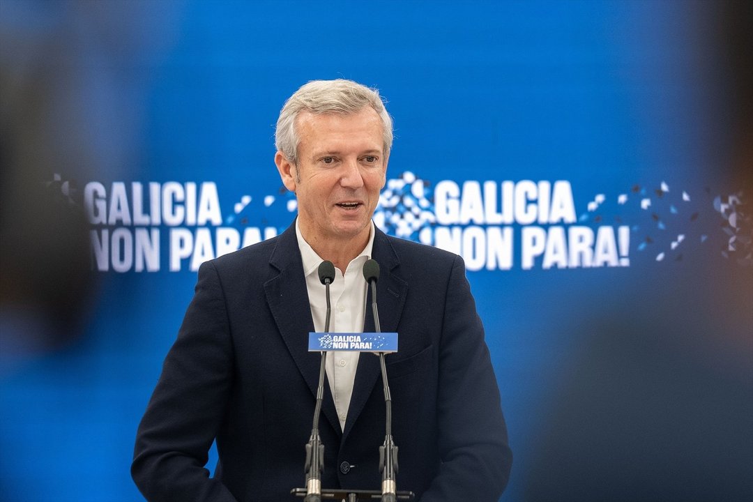 El candidato del PSdeG a la Presidencia de la Xunta, Alfonso Rueda, el pasado viernes en el Comité de Dirección del PPdeG (EP).
