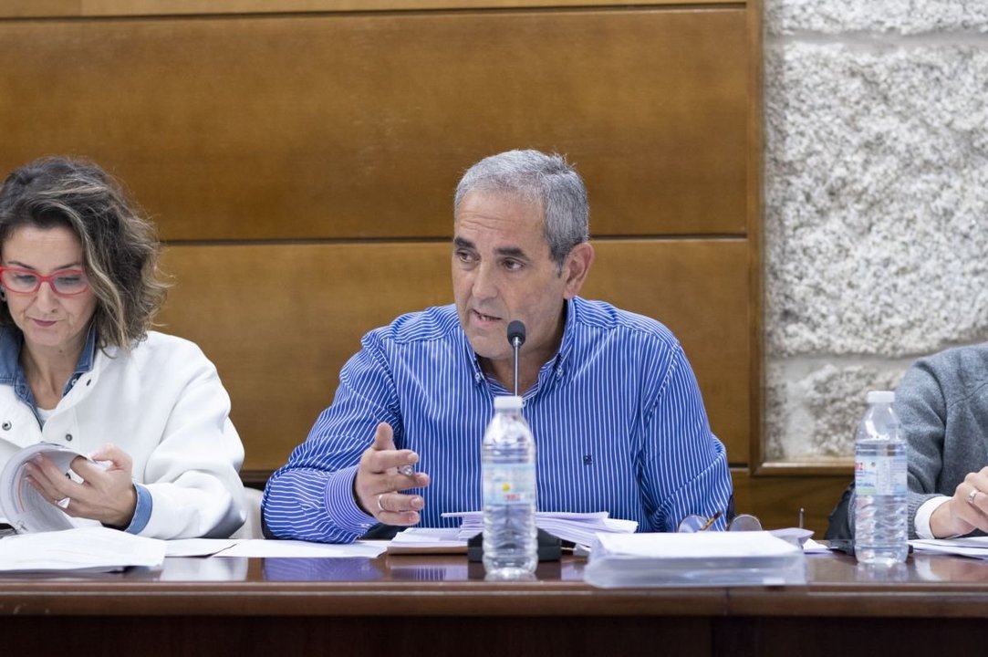 Lino González, durante una intervención en un pleno celebrado a finales de 2023.