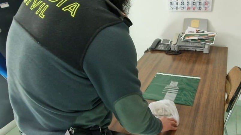 Alijo de cocaína aprehendido por la Guardia Civil en Ribadavia.