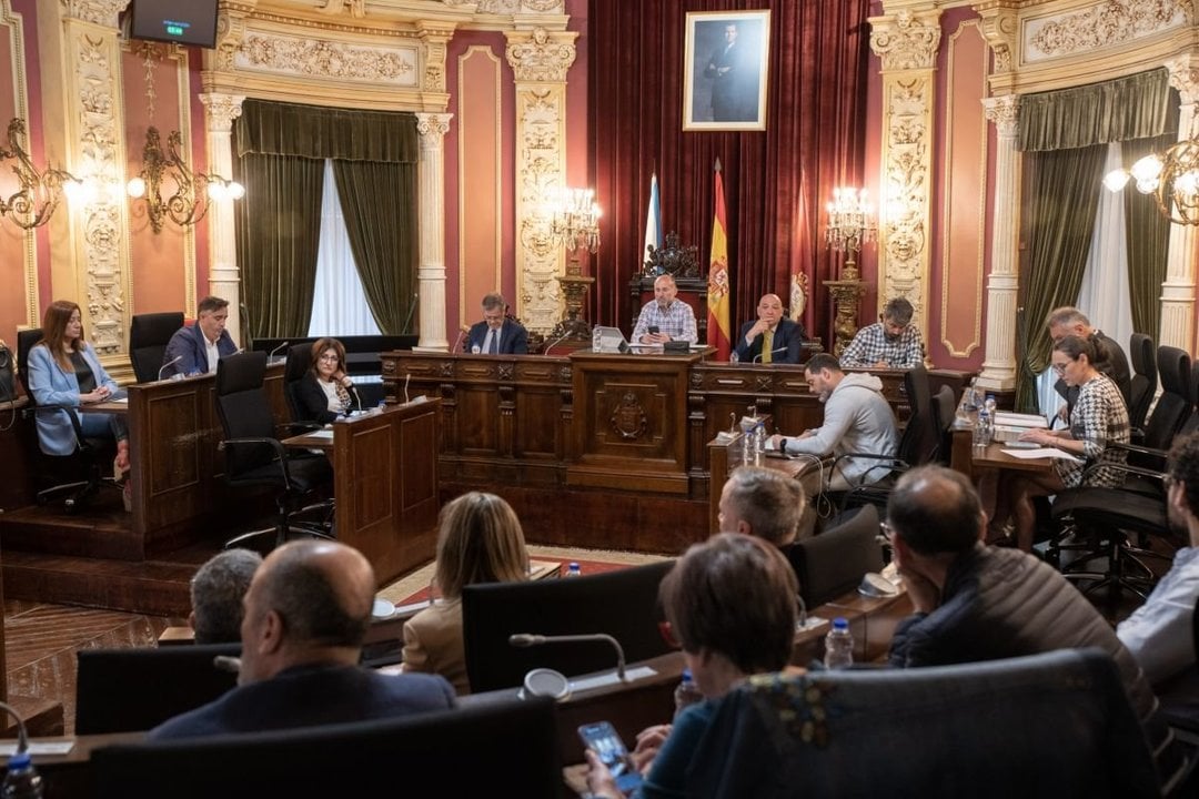 El pleno del Concello de Ourense durante una sesión