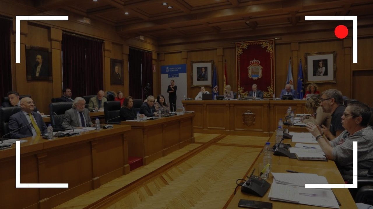 Pleno de la Diputación de Ourense.