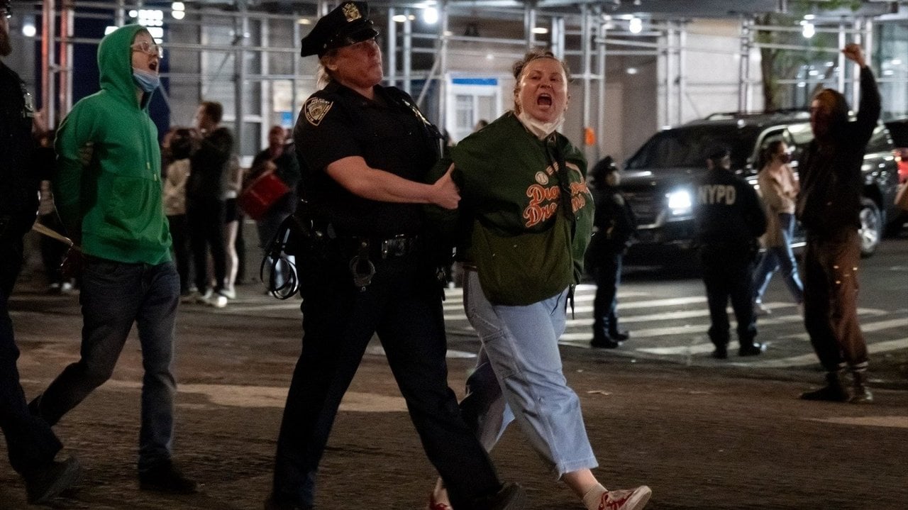 Dos arrestados el martes por la noche durante las protestas en la Universidad de Columbia (Fotos: EP).