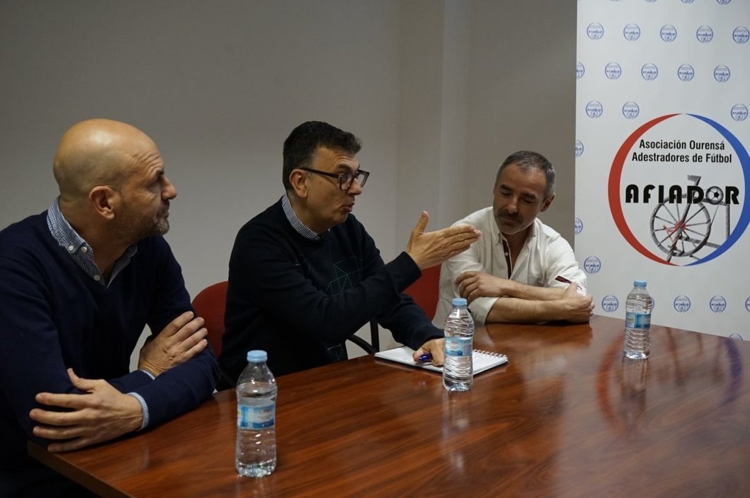 Juanlu Bernal, Roberto Carlos Carballo y Fran Caínzos, en Afiador.