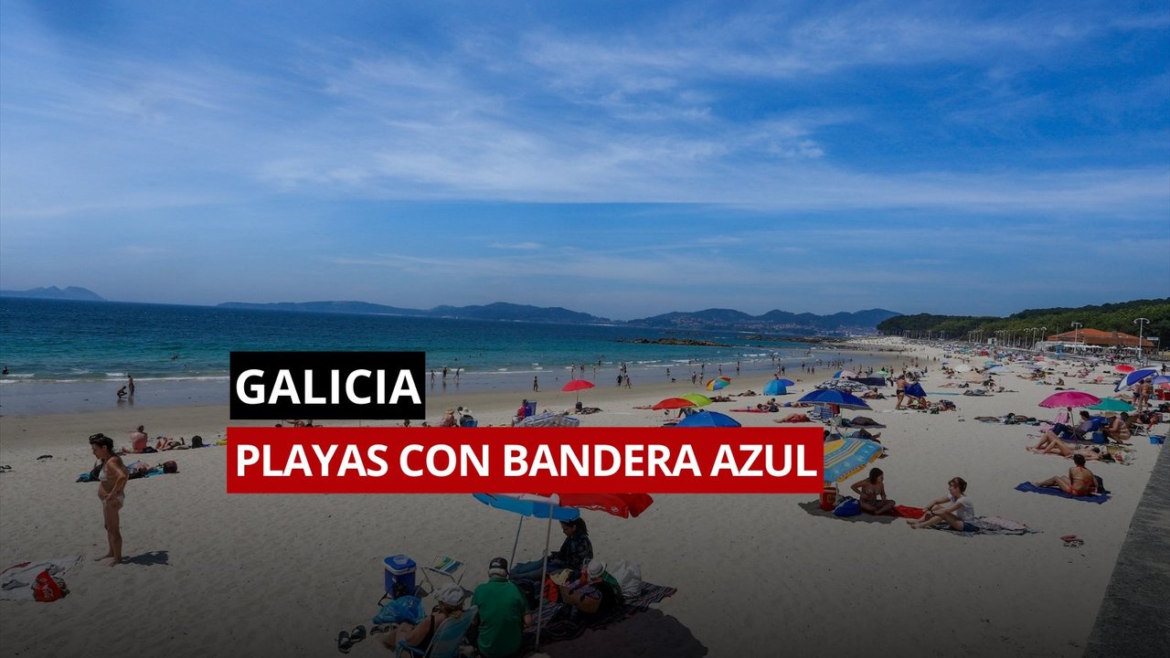 Playas con bandera azul en Galicia.