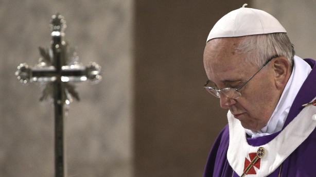 El papa Francisco oficia la misa del Miércoles de Ceniza 