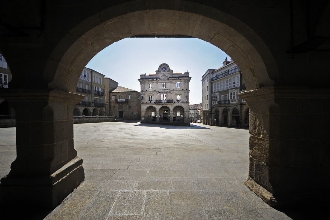 La Plaza Mayor de Ourense.