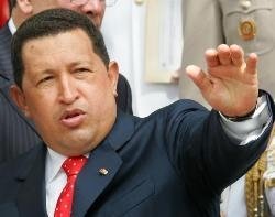 El jefe de Estado venezolano, Hugo Chávez