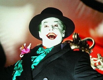 Jack Nicholson interpretando al Joker