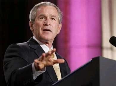 El presidente de Estados Unidos, George W. Bush