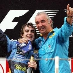 Flavio Briatore y Fernando Alonso.
