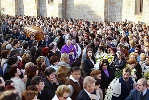 Funeral de Águeda González.