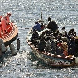 Embarcación de inmigrantes.