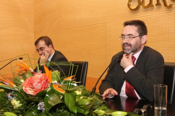 Francisco Cacharro y Manuel Zafra, en las jornadas sobre  el futuro de las Diputaciones.