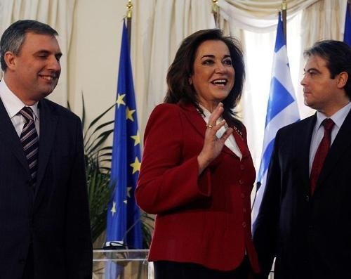  Los ministros de Asuntos Exteriores de Bulgaria, Rumanía y Grecia