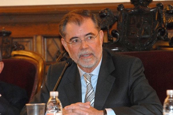 El ministro de Justicia durante una reunión en Granada.