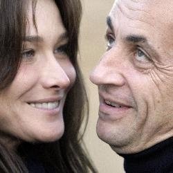 Nicolas Sarkozy y Carla Bruni.