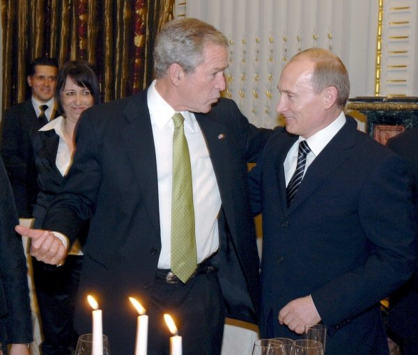 Bush y Putin en la Cumbre.