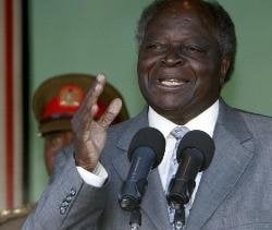 El presidente keniano, Mwai Kibaki. 
