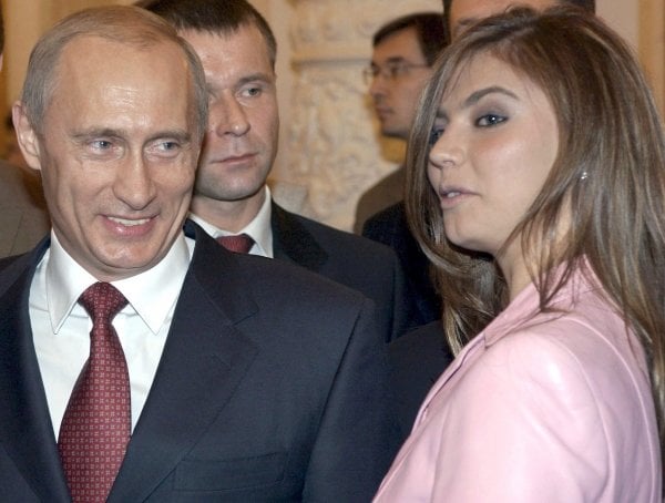 Putin junto a su supuesta novia, la ex gimnasta Alina Kabaeva.