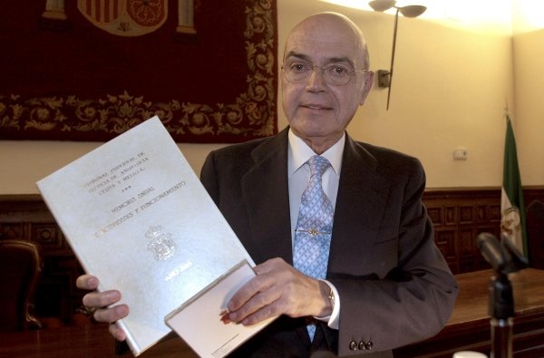 El presidente del TSJA, Augusto Méndez de Lugo.