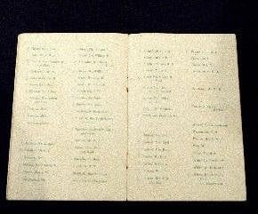 Lista original de los pasajeros de primera clase del trasatlántico Titanic
