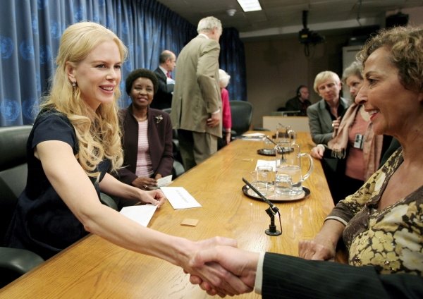 Nicole Kidman en la sede de la ONU.