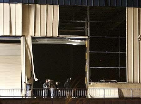 La explosión dejó un enorme agujero en la portada del edificio