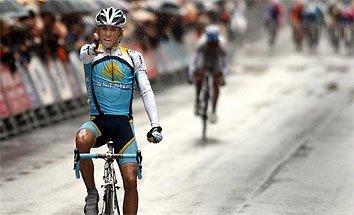 El ciclista del equipo Astaná,  Alberto Contador