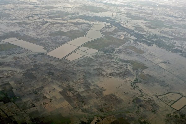 La imagen muestra la devastación provocada por el ciclón.