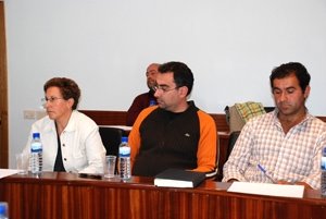 Mª del Carmen Carballo, Luis Fernández y Santiago Barja