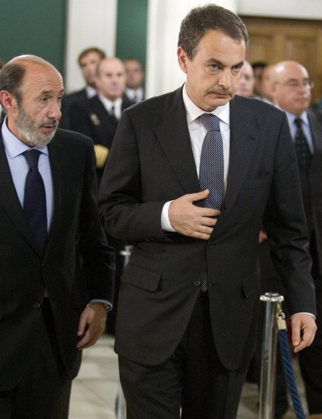 El presidente del Gobierno, José Luis Rodríguez Zapatero, en Vitoria.