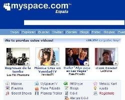 Página web de MySpace.
