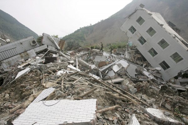 Ciudad de Beichuan, una de las más afectadas por el seismo.