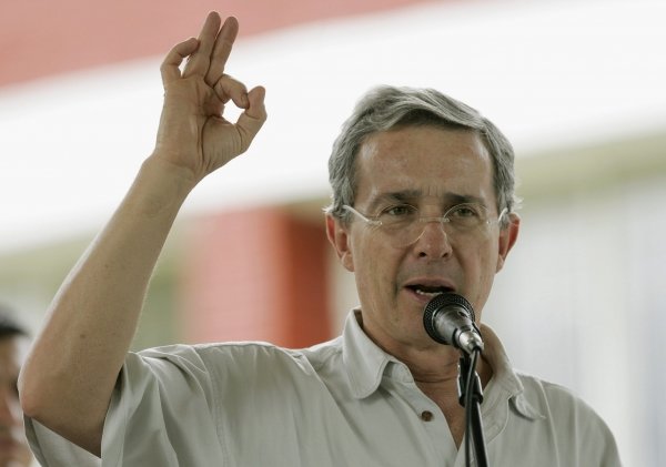 El presidente de Colombia, Alvaro Uribe.