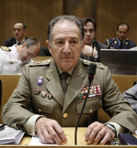 El general Sanz Roldán durante la presentación del estudio.