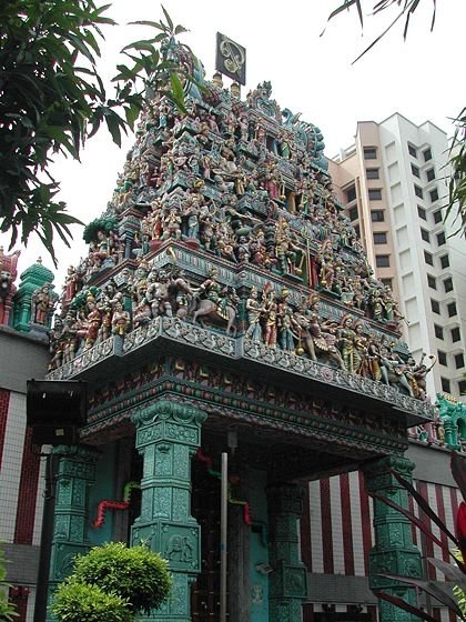 Templo hinduísta en Singapur, donde reside el detenido.