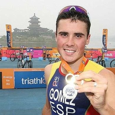  El triatleta gallego en Pekín el pasado año.
