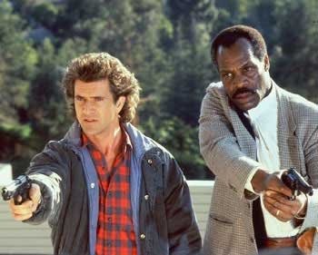 Los protagonistas 'Arma Letal' Mel Gibson y Danny Glover
