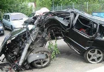 Imagen de archivo del estado de un vehículo tras un accidente.