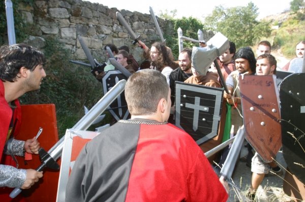  Batalla de los Irmandiños que se desarrolló el pasado año en el castillo de Monterrei.